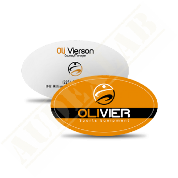 Oval Business Cards